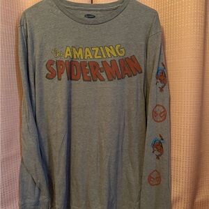 Old Navy Gray Amazing Spider-Man Long Sleeve Tee